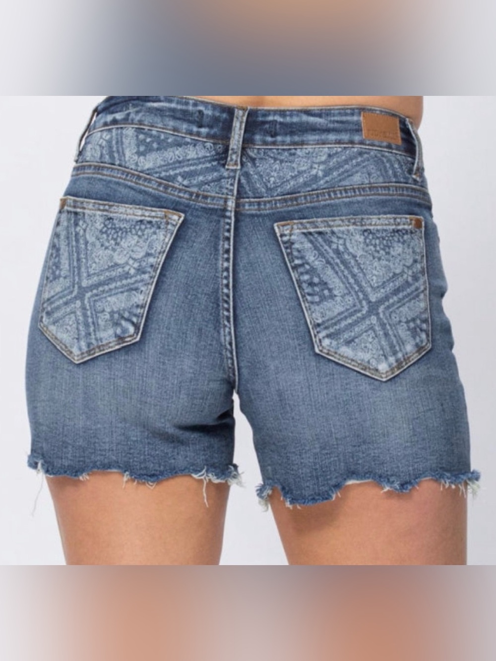 Judy blue bandana print Cutoff Shorts